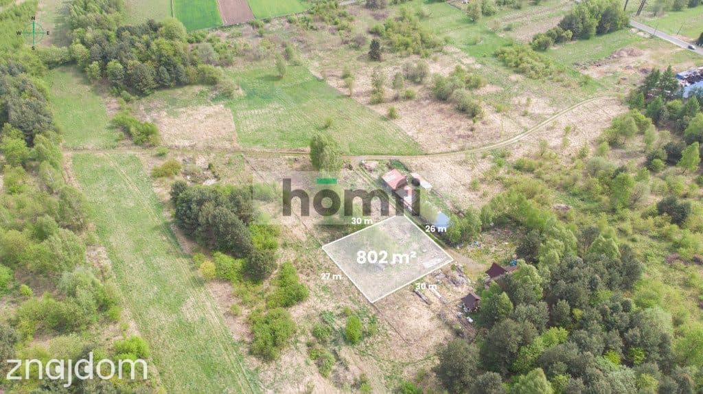 Działka 802m², Kwaśniów Górny gm. Klucze - zdjęcie 6