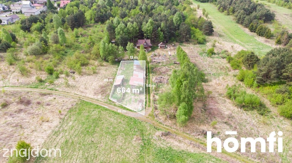 Działka 664m², Kwaśniów Górny gm. Klucze