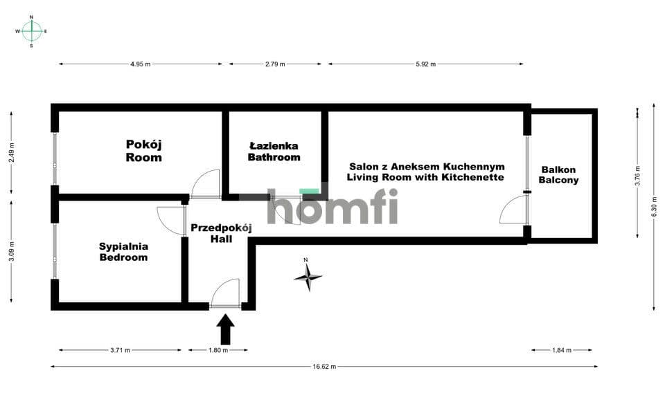 62m2 w Inwestycji Dom Development Metro Wilanowska - zdjęcie 15