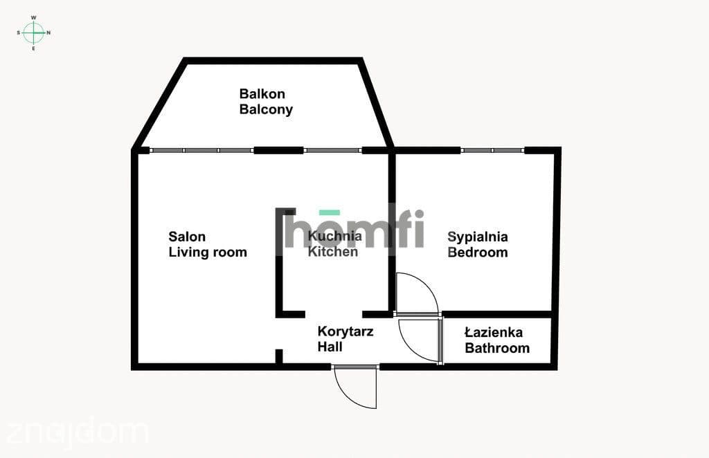 Jasne 2 pokojowe mieszkanie w Zielonkach - zdjęcie 12