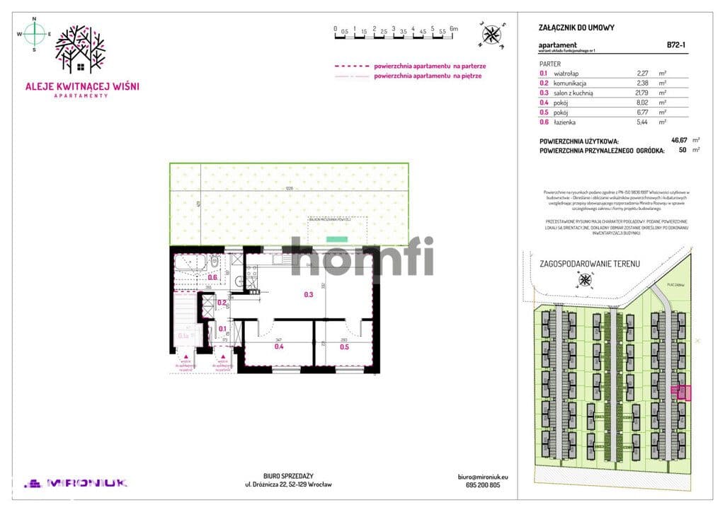 3 pokoje z ogrodem 50m² pod Wrocławiem, Siechnice - zdjęcie 3