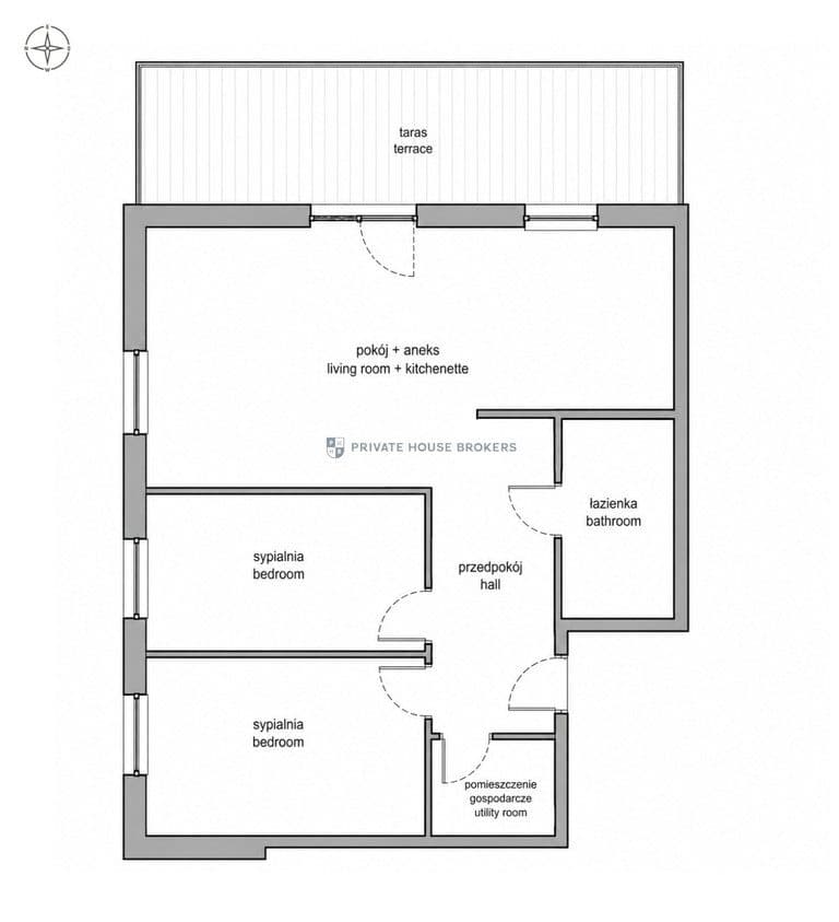 3 pokoje | Taras 18 m² | 2 miejsca | Jagodno - zdjęcie 20