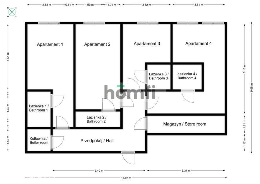 4 apartamenty Kraków Rynek | Pasywny ROI ~9% FV - zdjęcie 10