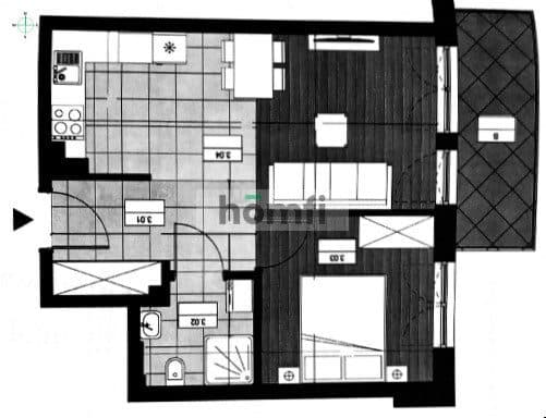 2pok umeblowane 40m2 Aquapark, balkon, garaż - zdjęcie 16