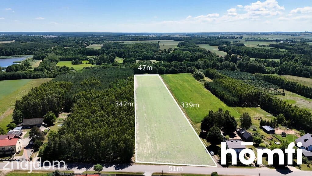 Działka 1,66 ha z WZ na 8 Domów i Budynek Usługowy