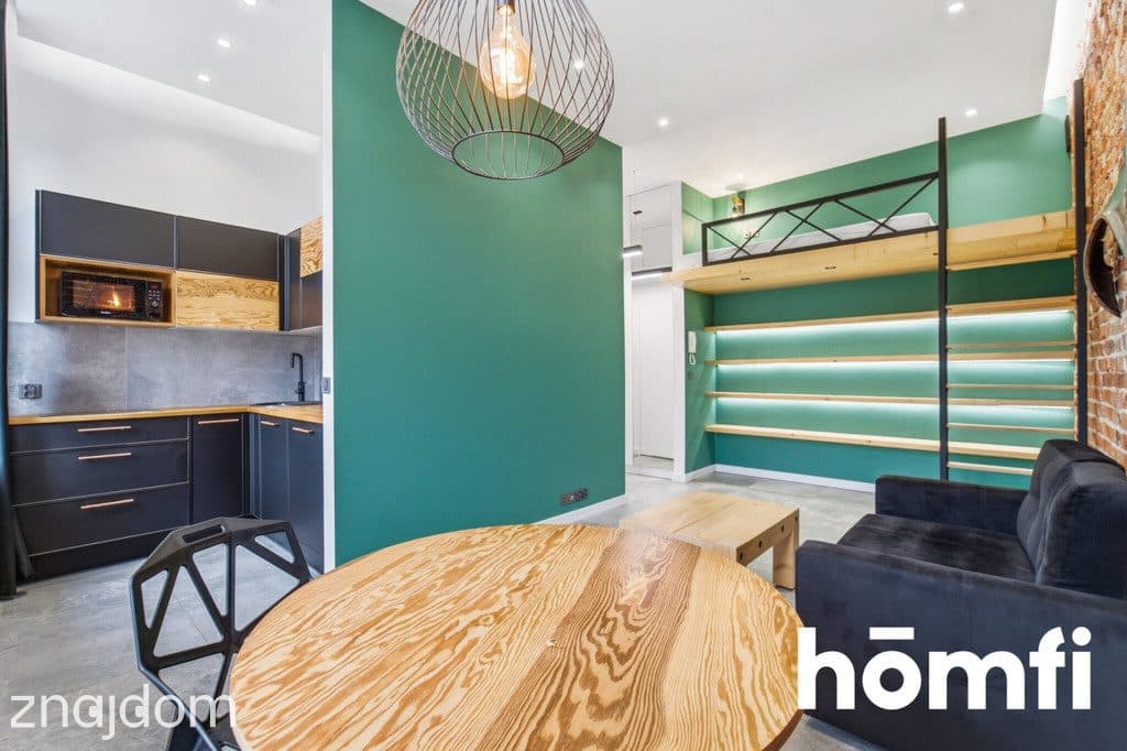 Unikalna kawalerka w stylu loft z antresolą - zdjęcie 9