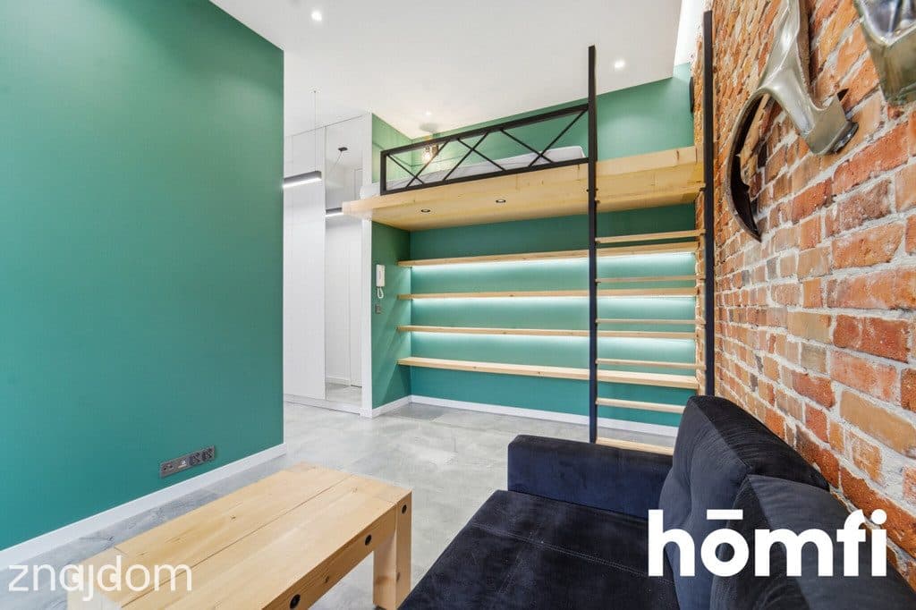 Unikalna kawalerka w stylu loft z antresolą - zdjęcie 10