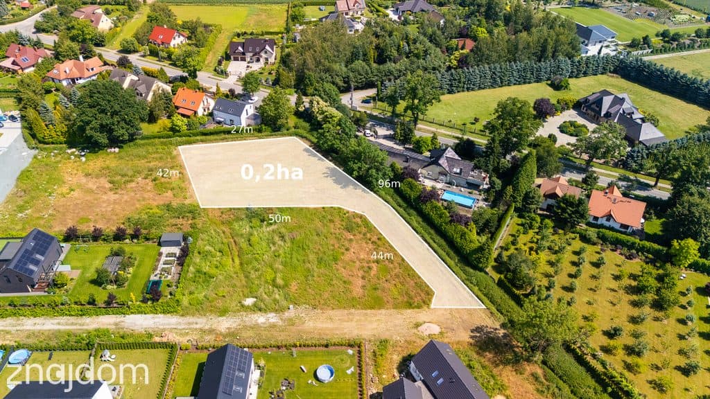 Urokliwa działka budowlana w Żernikach Małych