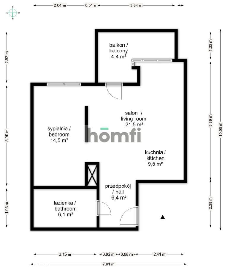 2 POKOJE | BALKON | WINDA | CENTRUM | GARAŻ - zdjęcie 15