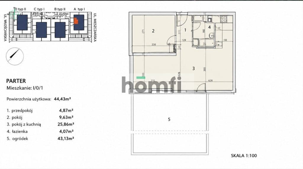 Siechnice | 45m2 | 2 pokoje z ogródkiem i klimą - zdjęcie 18