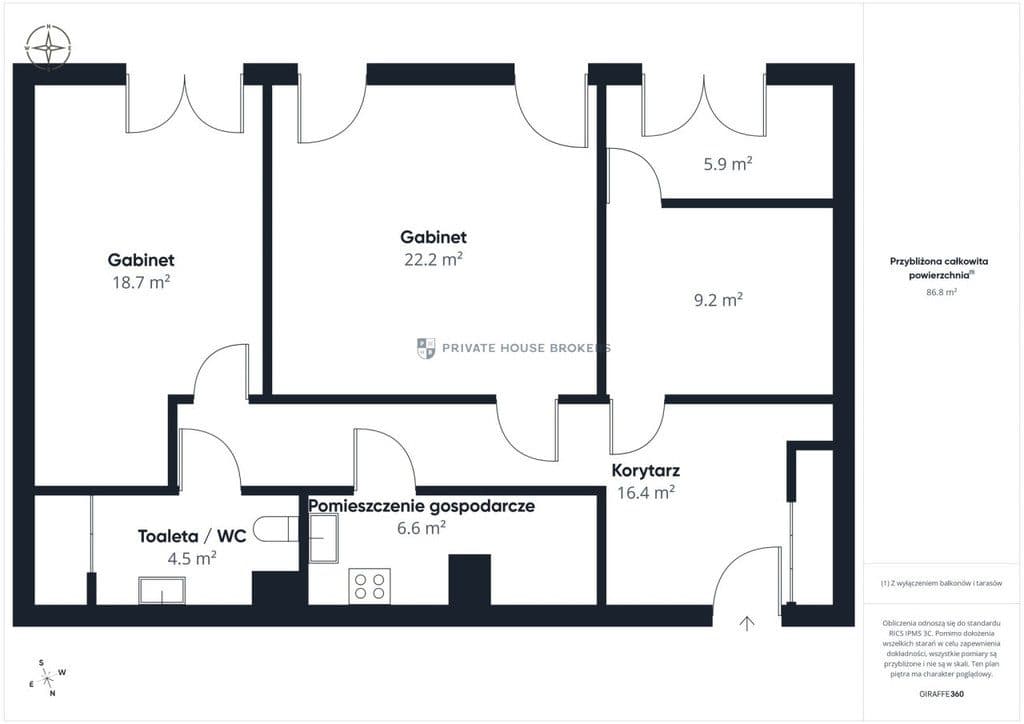 Mieszkanie/biuro 86m² Bonarka | gotowe, wyposażone - zdjęcie 14
