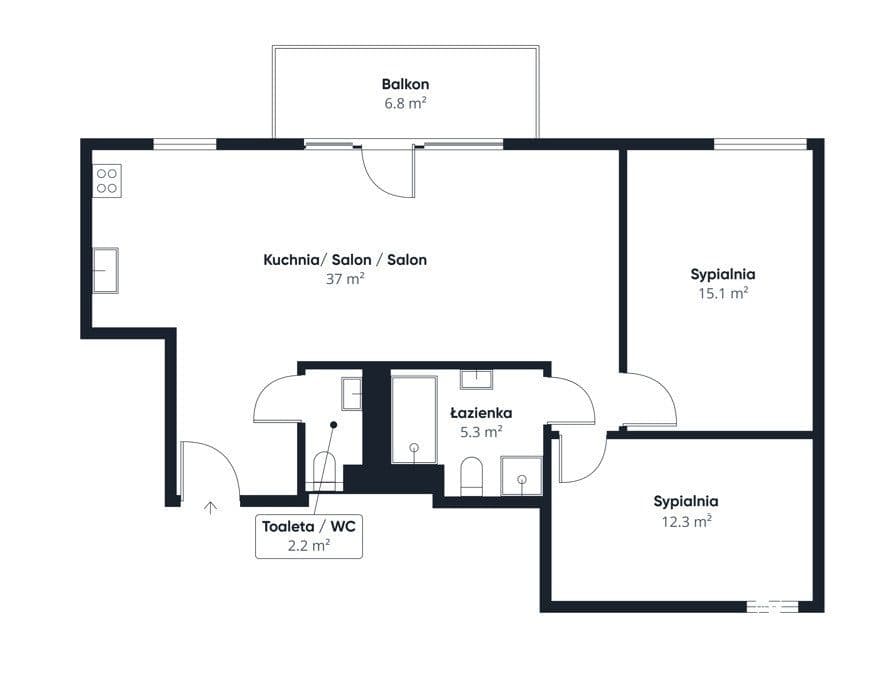 3 pokoje | Balkon| Garaż | Bulwary | Centrum ! - zdjęcie 20