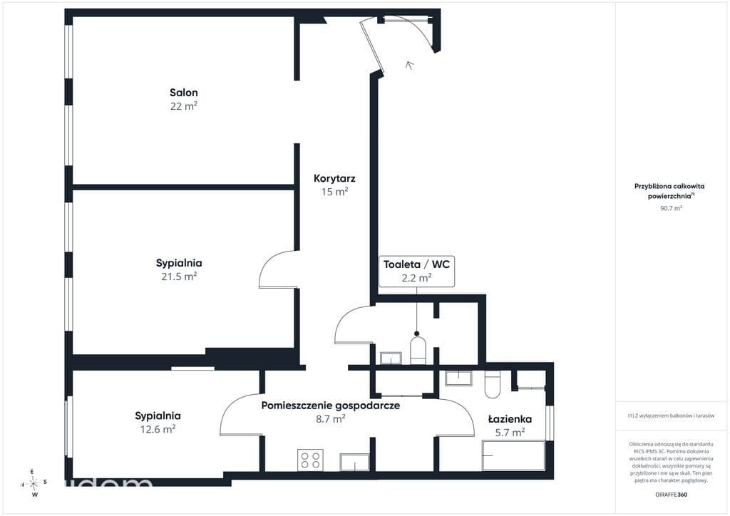 Mieszkanie 91 m² Katowice Centrum, ul. Dyrekcyjna - zdjęcie 7