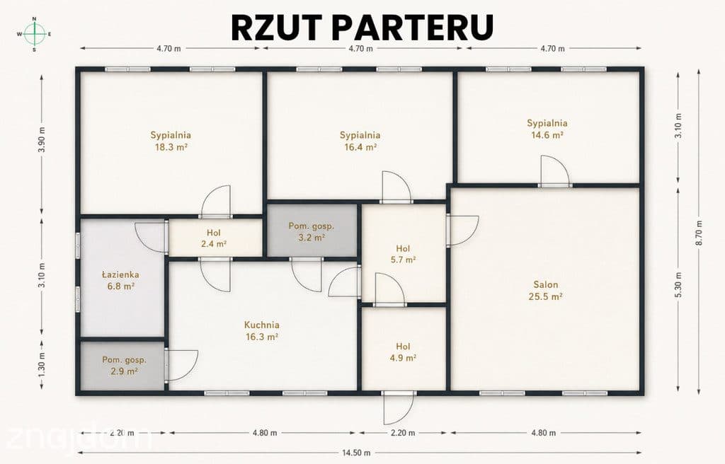 Ceglany dom pod lasem na Warmii - zdjęcie 19