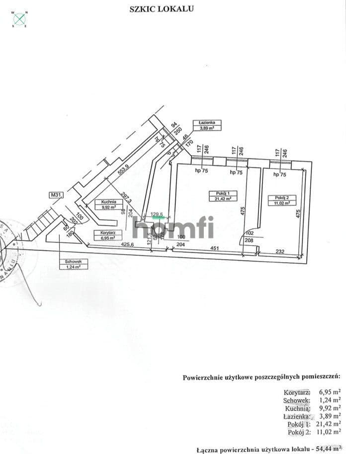 54,44 m² | Kamienica z 1895 roku | Poznań - zdjęcie 18