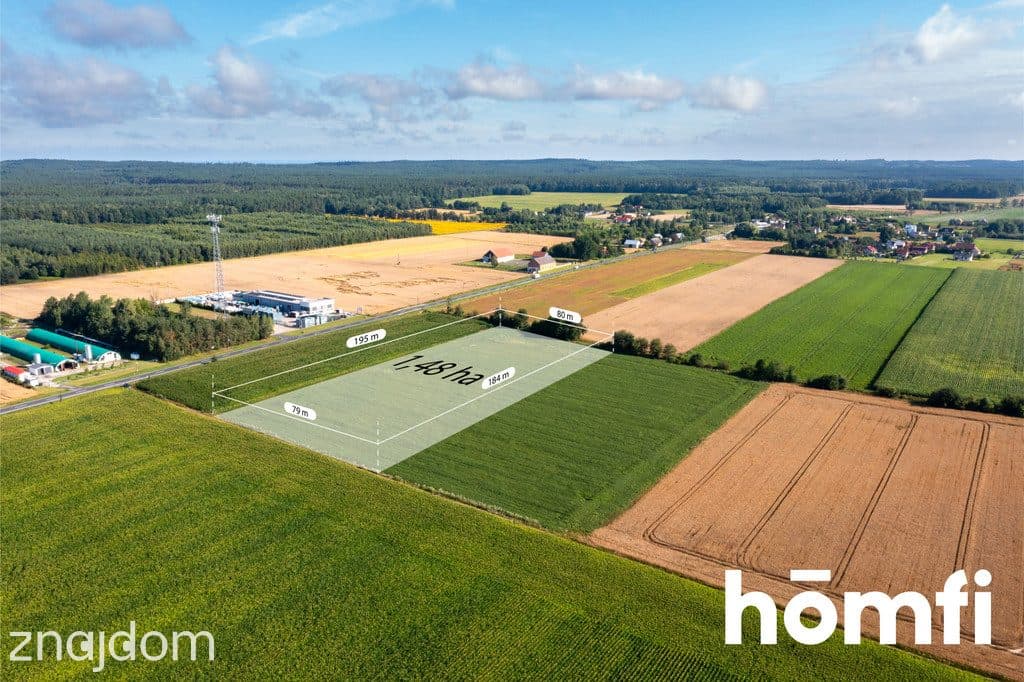Działka przemysłowo-usługowa 1,48 ha