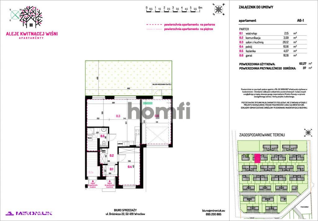 Nowe mieszkanie 62m² z ogrodem Siechnice - zdjęcie 4