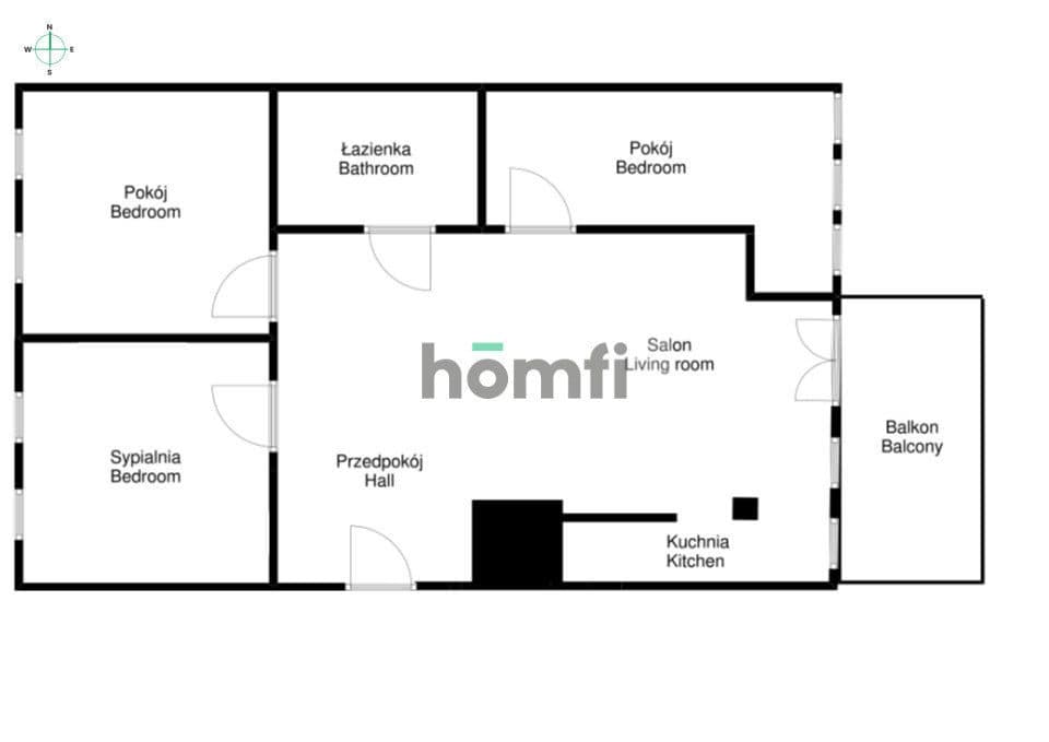 4 pokoje, 80m2, taras, widok na park - zdjęcie 18