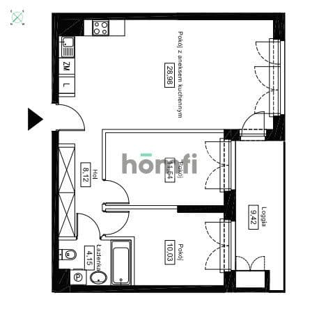 Sady Żoliborskie| 63 m2| 3 pokoje| komórka| loggia - zdjęcie 20