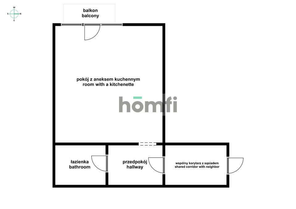 Kawalerka 30m2 z balkonem i piwnicą - HUBY - zdjęcie 11