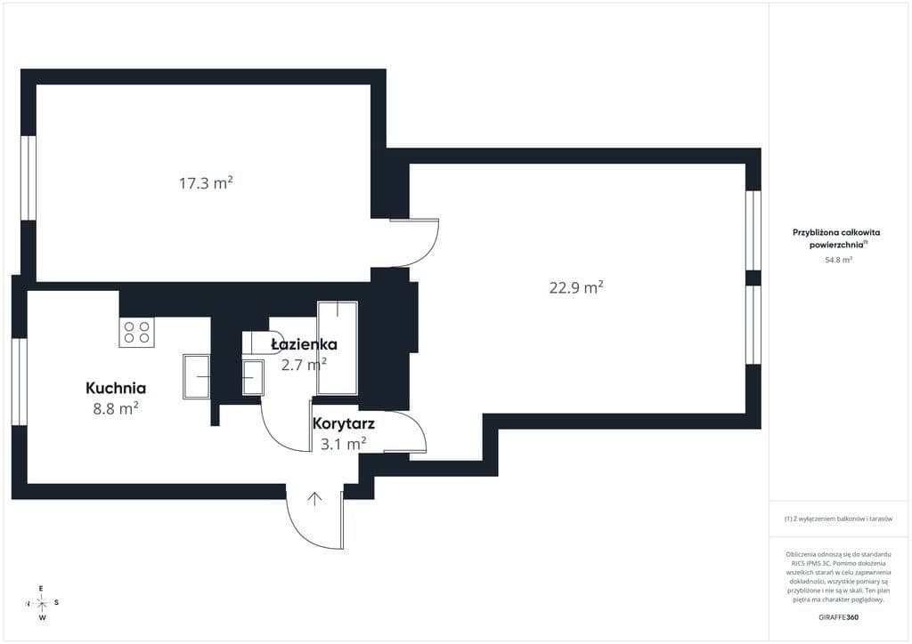 55m² przy Parku Kachla | 2 pokoje | Duży potencjał - zdjęcie 15