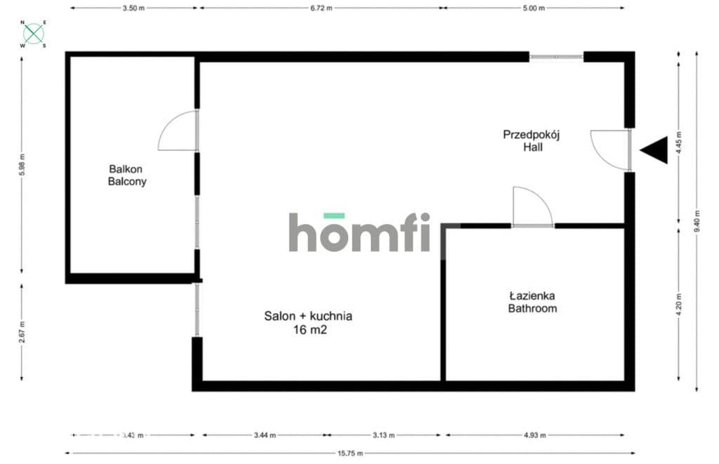 Na wynajem - nowoczesna kawalerka 27,3 m² - zdjęcie 17