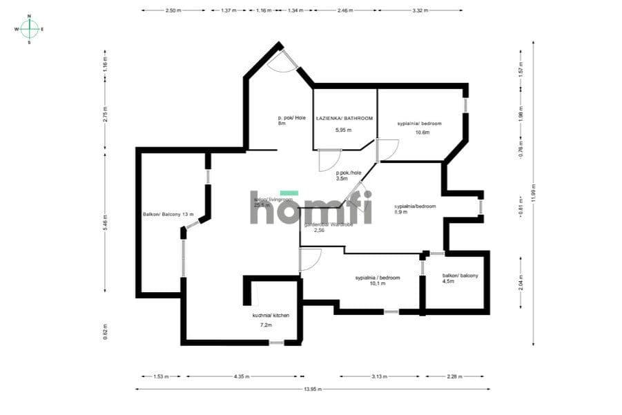 4 POKOJE | 2 BALOKONY | KOMÓRKA | PARKING - zdjęcie 19
