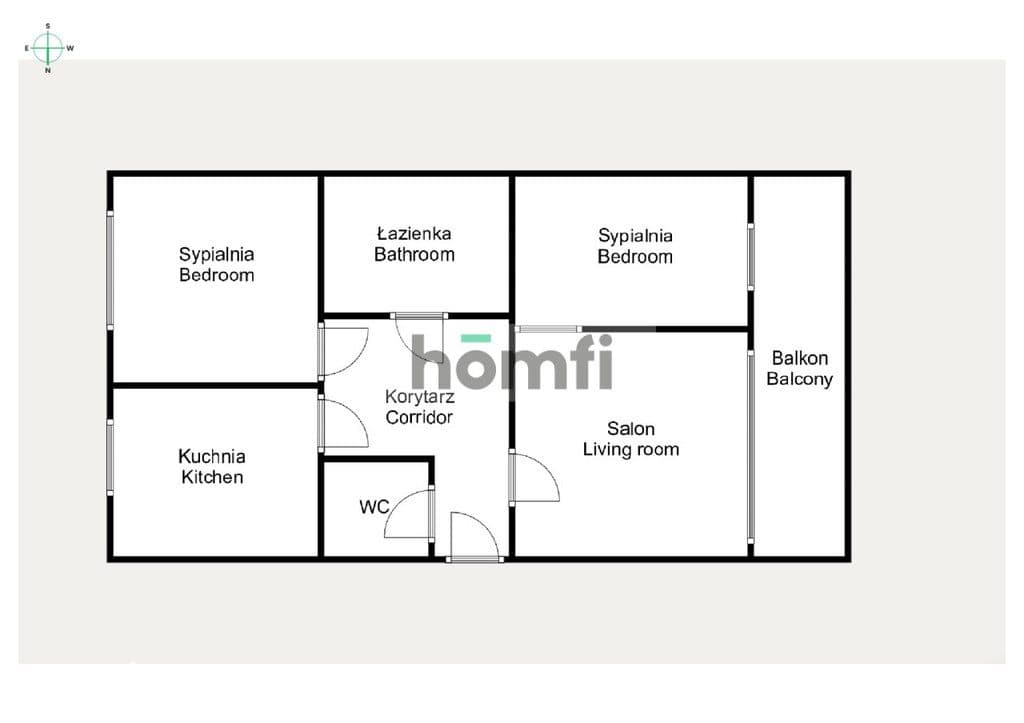 3 pok. mieszkanie, widok na zieleń, duży balkon - zdjęcie 19
