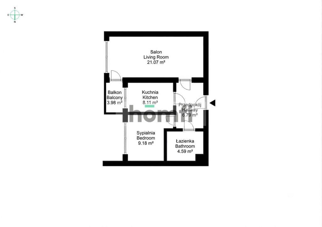 Komfortowe 2-pok. mieszkanie z balkon - zdjęcie 11