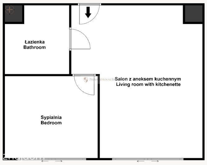 Przestronne dwupokojowe mieszkanie Zakrzówek - zdjęcie 13