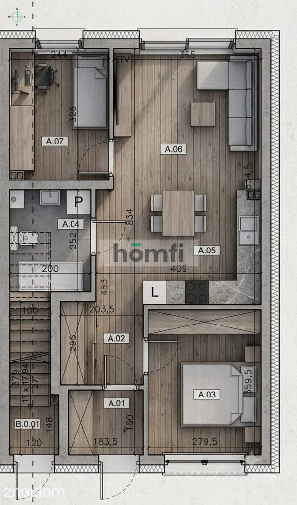 Alternatywa dla domu! 54 m² + ogród 3 pokoje! - zdjęcie 3