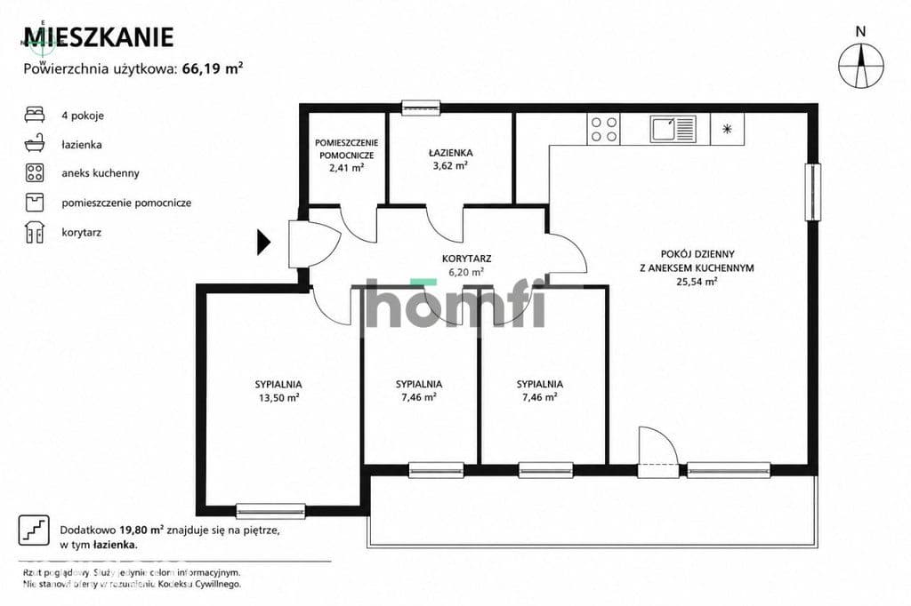 86 m²|Ołtaszyn|4 pokoje + poddasze|parking - zdjęcie 20