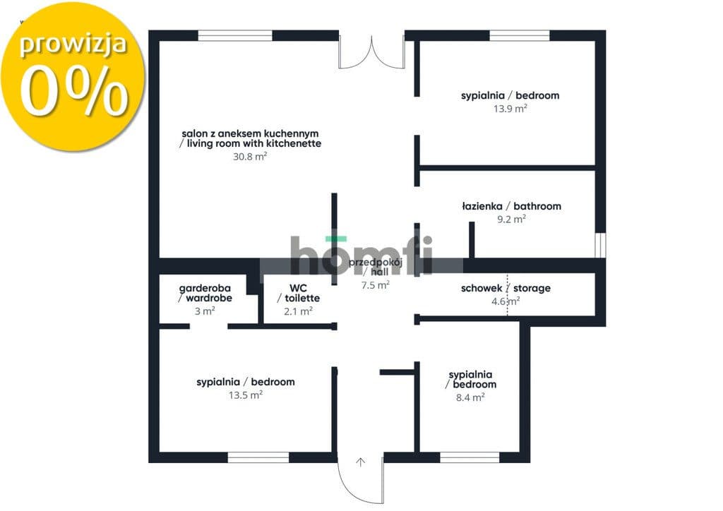 Nowe 4-pok. | 93 m² | duży ogród | m. parkingowe - zdjęcie 3