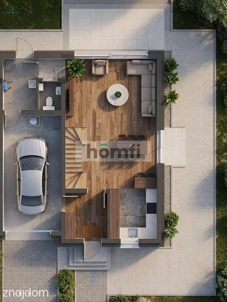 171m² | garaż | 6 POKOI i 224 m² własnego ogrodu - zdjęcie 2