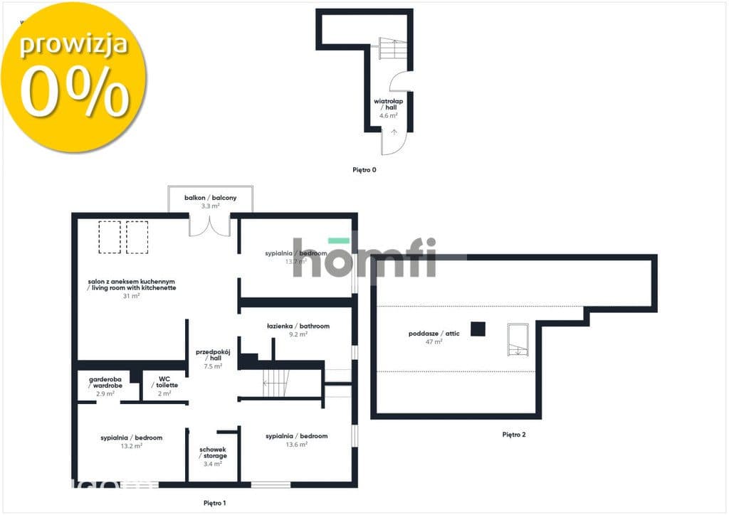 Nowe 4-pok.| 99m² +poddasze | ogród | m.parkingowe - zdjęcie 2
