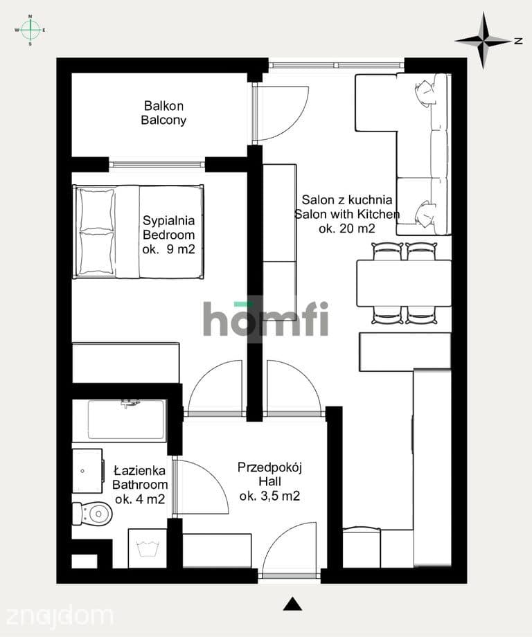 2-Pok. mieszkanie | 37,55m2 | Piltza | Ruczaj - zdjęcie 12