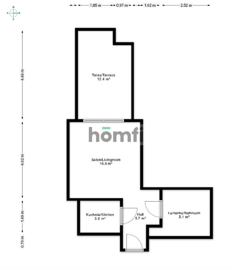 Kawalerka Loft Platinum | 30 m² | Garaż | Komórka - zdjęcie 17