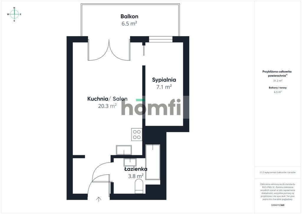 Wyremontowane mieszkanie Albatross Tower - zdjęcie 15