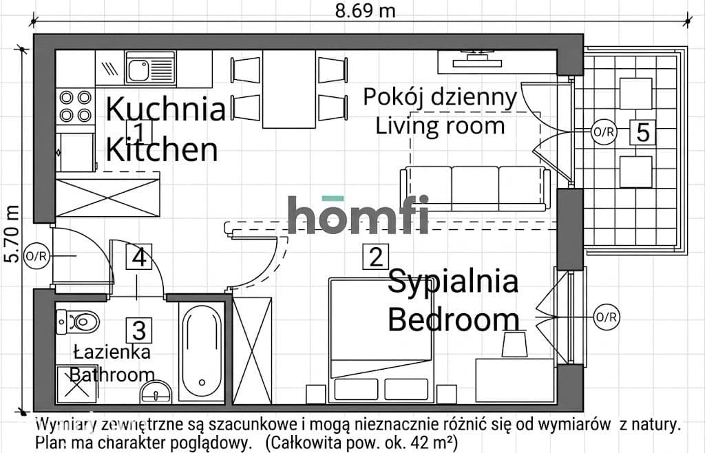 Nowoczesne 2 pokoje z balkonem - ul. Dąbska - zdjęcie 16