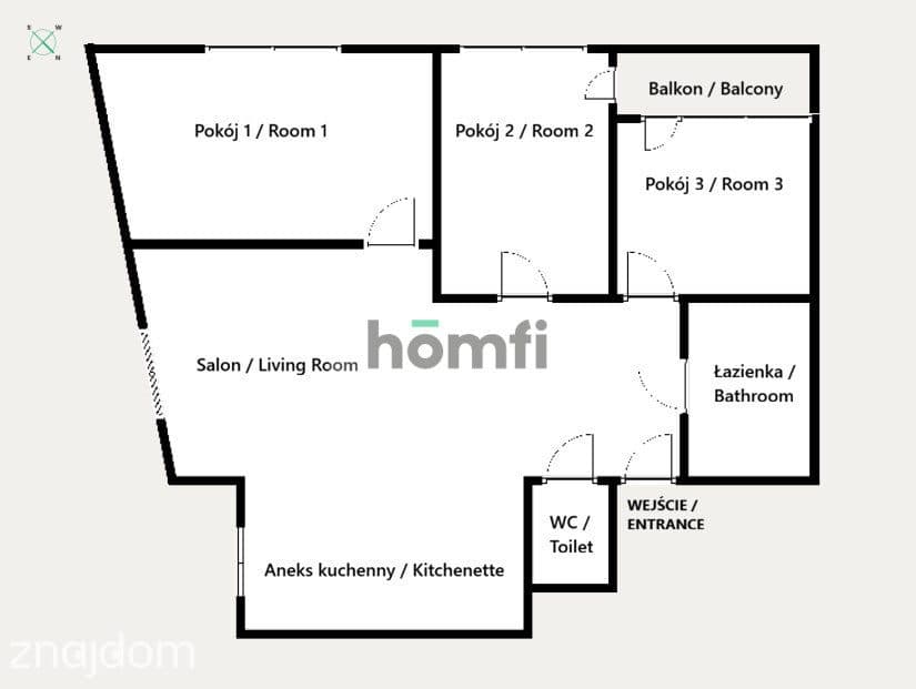 3 osobne sypialnie + salon | 70m2 | Czyżyny - zdjęcie 17