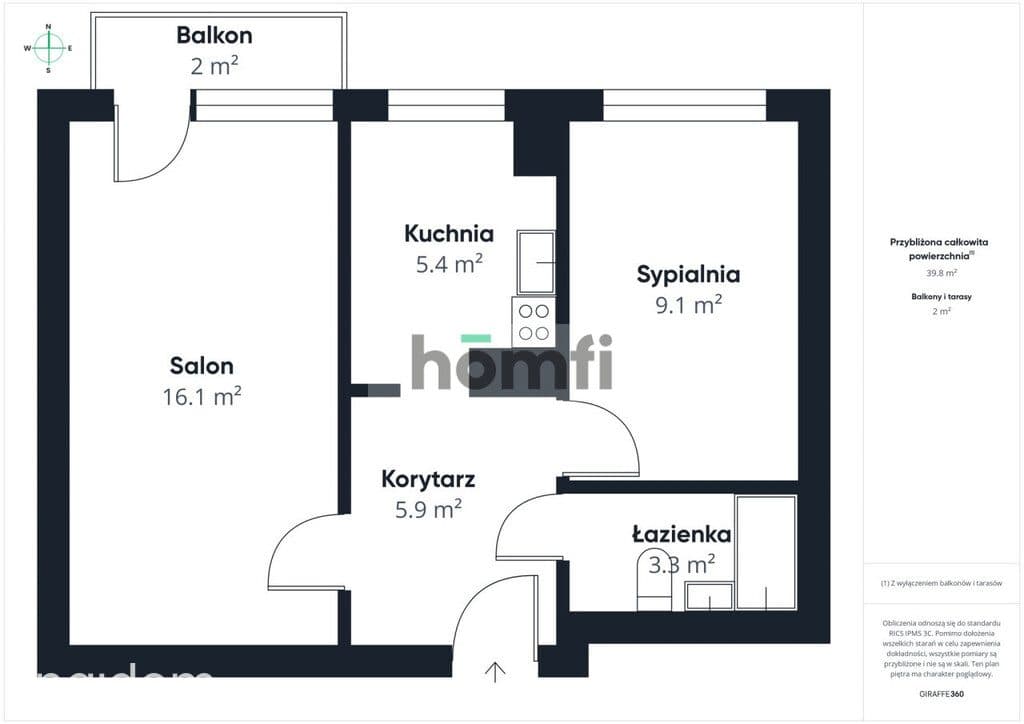 Mieszkanie 2 pokojowe w na Suchostrzygach - zdjęcie 15