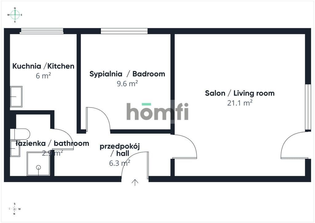 2 pokoje 47 m² | po remoncie | Poniatowskiego - zdjęcie 14