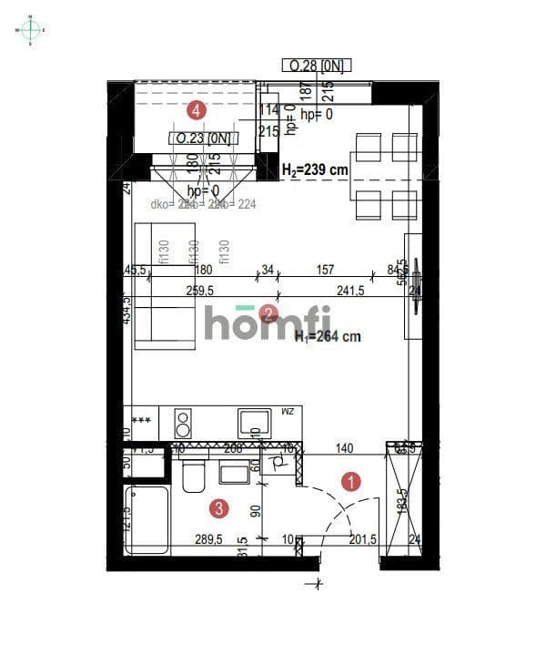 KSIĘCIA WITOLDA - STUDIO Z BALKONEM I PARKINGIEM - zdjęcie 14
