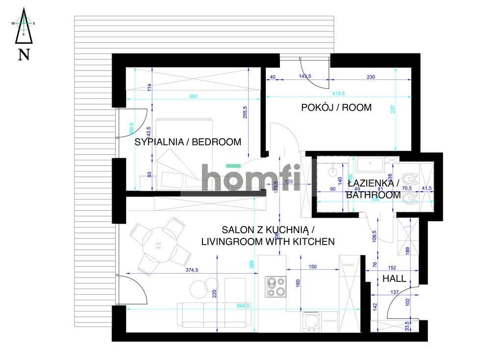 NOWE 3-POKOJOWE MIESZKANIE | BALKON 16 m² - zdjęcie 15