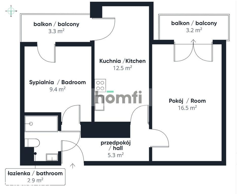 Rozkładowe 2 pokoje, ul Legnicka, Pixel House - zdjęcie 10