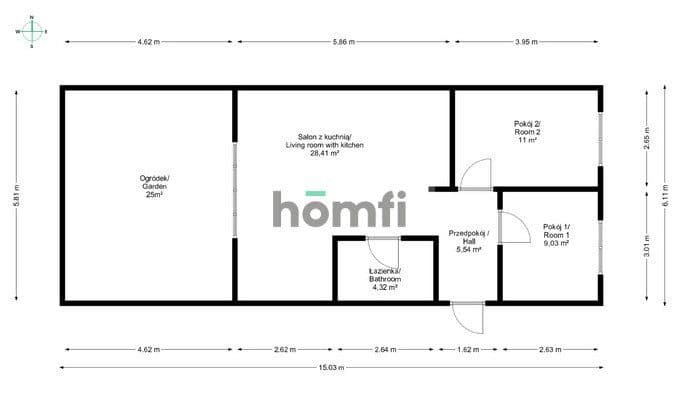 Mysłowice Morgi | Stan deweloperski 58m² + ogródek - zdjęcie 14