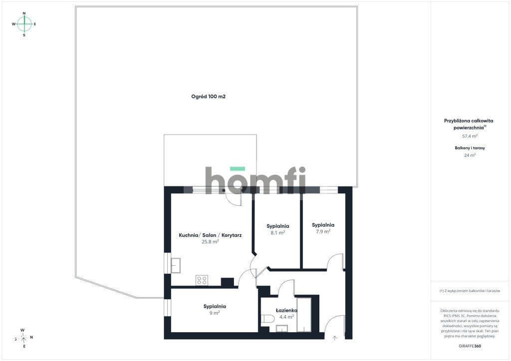 Nowoczesne 57 m²|4 pok.|Toruń-Jar|Ogród 100 m² - zdjęcie 14