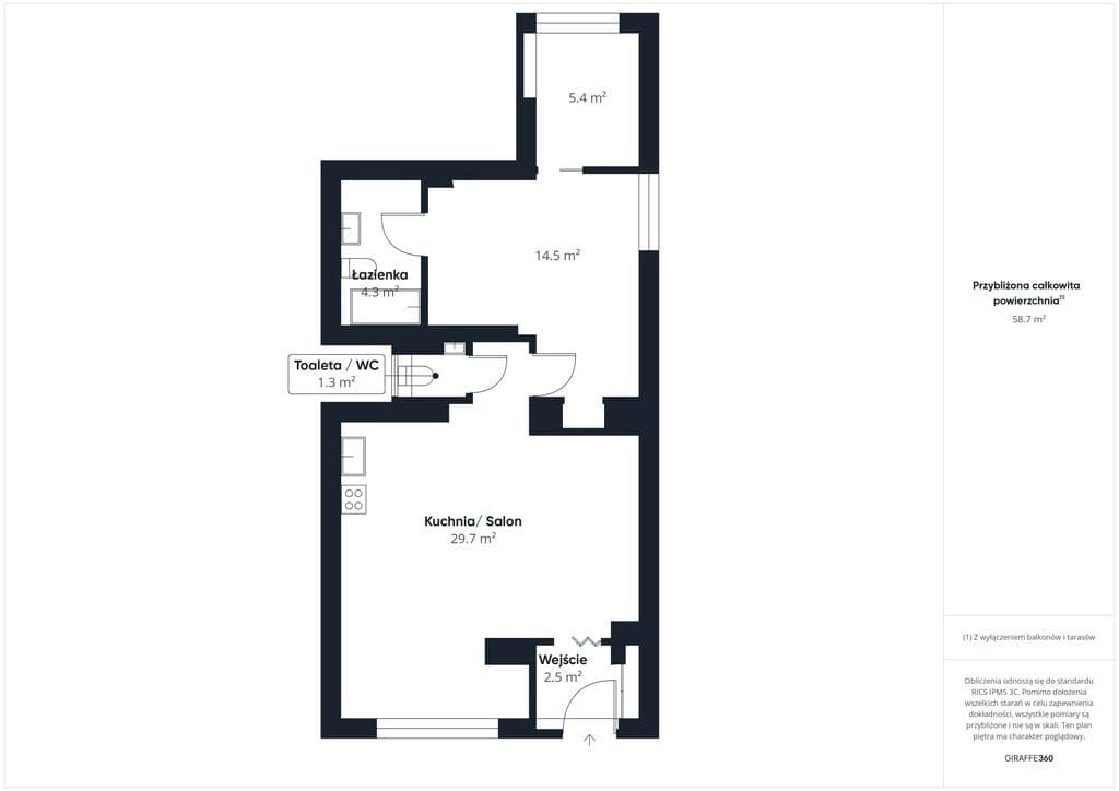 62 m2 | Osobne wejście (parter) | Do aranżacji - zdjęcie 8