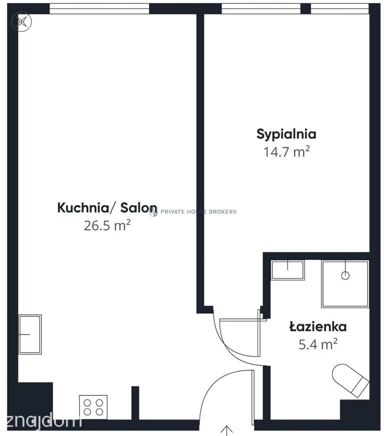 Przestronne 2 pokojowe mieszkanie - Bonarka - zdjęcie 10