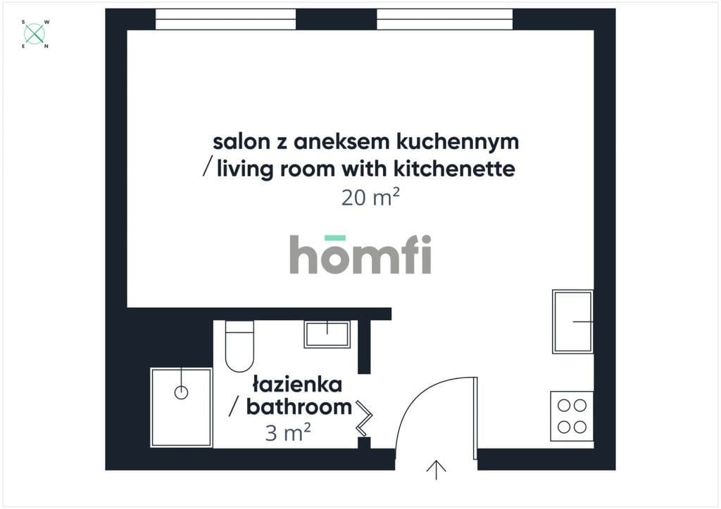 Ugorek | jasna kawalerka 23 m² | idealna na start - zdjęcie 18